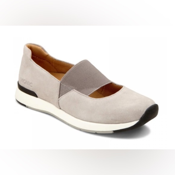 VIONIC Cadee Suede Mary Jane in Light Gray - Picture 1 of 8